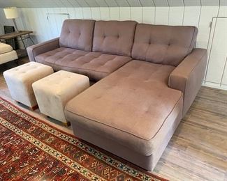 Gray sofa sectional.