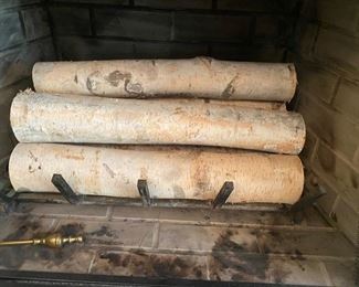 White Birch tree logs.