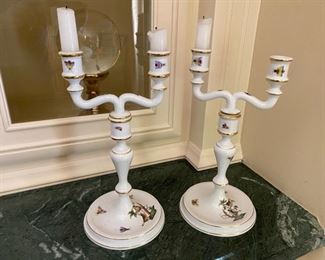 Herend candlesticks.