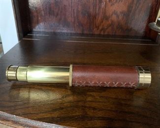 Brass hand held telescope monocular