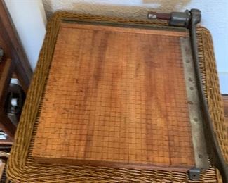 Vintage paper cutter