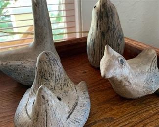 Unique McCarty Pottery Birds