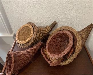 Collection of Cornucopia Baskets