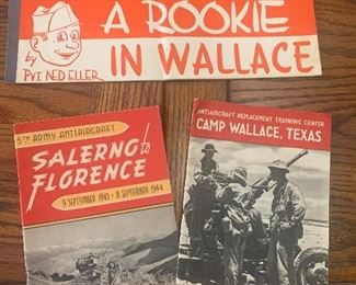 WW2 camp Wallace booklets