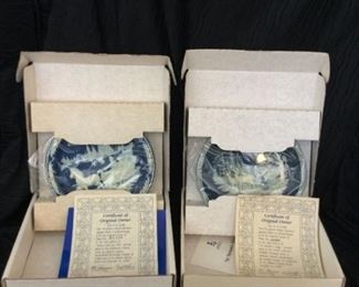 Bradford Exchange Home With The Tree and At Streams Edge Incolay Studios