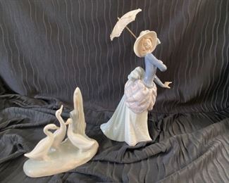 Lladro Girl with Parasol