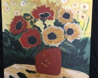 Vase Full of Poppies by Nancy Hym