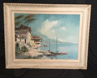 Village on the Bay by Mantero