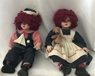 Vintage Raggedy Ann and Andy Porcelain Sailor