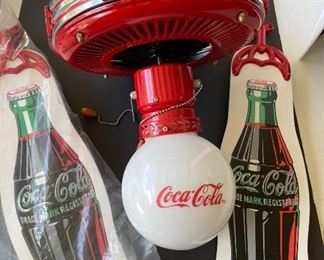 01/  CocaCola™ 3 speed ceiling fan • (1 of 3 available) • $150 NOW $95