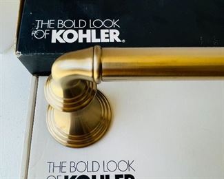 31/  Two Kohler brush bronze towel bars • never used • 24”Each • $60 