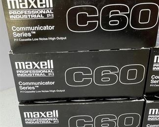 37/  Maxell Professional Industrial Communicator Series C60 Cassette blanks; 5boxes • Sony HF C60 Cassette blanks; 3 boxes • Sony 8mm Video/audio Cassette blanks; 3boxes • sold as lot •$60