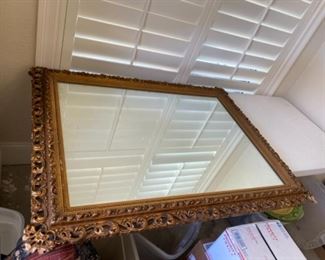 51/  Gilt mirror • 38” x 49” • As is • $50