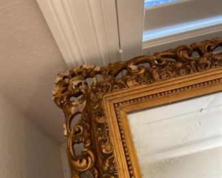 51/  Gilt mirror • 38” x 49” • As is • $50