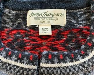61/ Thompson Black & red sweater • size Med •						$16