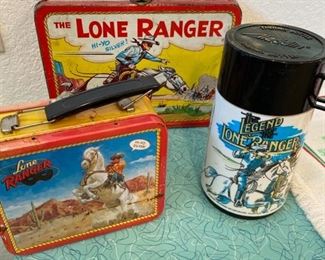 73/ NOW $150 Lone Ranger lunchboxes and thermal canister • sold as lot • $225