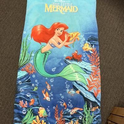 Beach Towel, Walt Disney Little Mermaid artwork