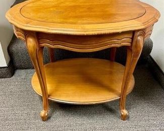 Oval End Table