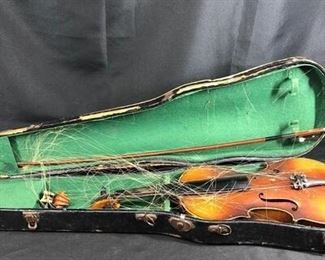 Vintage violin and case