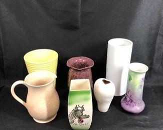 Lot of vases and pots multicolor
