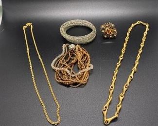 Mixed Jewelry Lot Gold Tone  Beads