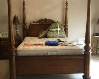 Master bedroom - poster bed with mattress & box springs