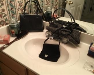 downstairs bathroom - purses