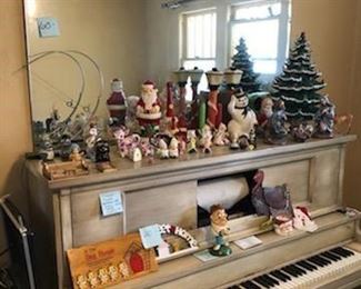 Straube Player Piano, Christmas collectibles and more