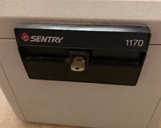 $68 - Sentry 1170 safe with  key 