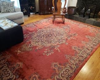 Vintage silk oriental rug