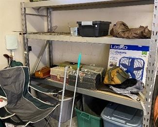 Shelves for sale, too.