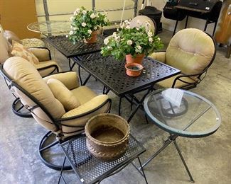 Awesome! Swivel chairs by O.W. Lee.  Super high quality.