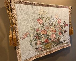 Nice size!  Tapestry with beautiful rod and tassels.