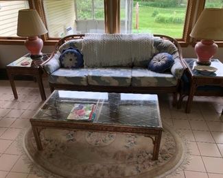 Rattan Style Set