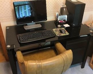 Practically brand new computer desk and computer..not the chair