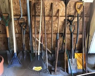 Lots of yard tools