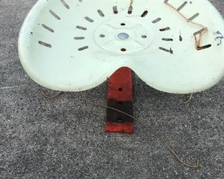 Vintage tractor seat