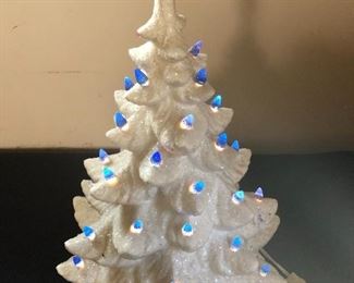 Ceramic tree! Penn State Blue and White Tree!