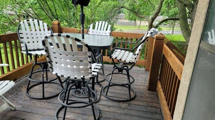 High Top 4 Chair Patio Set