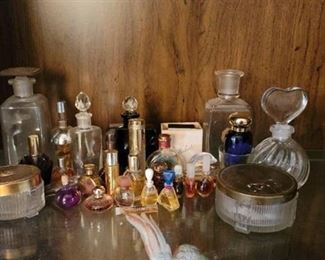 Lot of Used and Fancy Perfume Bottles