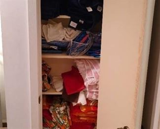 Contents of Closet- New & Vintage Linens and Towels