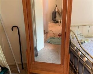 Large framed freestanding mirror