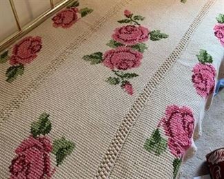 Beautiful rose pattern Afghan