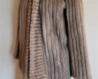 Suredians Fine Fur Grey Waist Length Coat