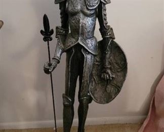 Solid Heavy Metal Sculpture of Soldier