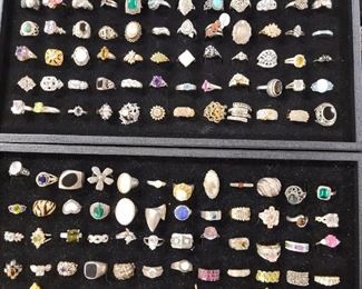 Assorted Sterling rings