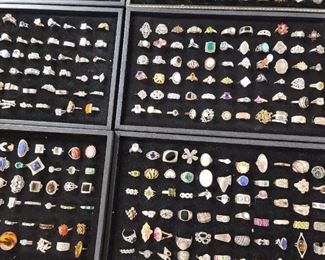 Assorted Sterling rings