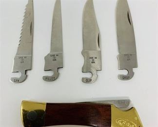 Case Hammerhead Handle 4 Separate Blades