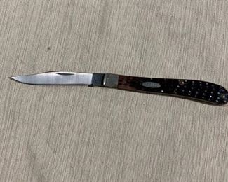 Case XX Jigged Brown Synthetic Slimline Trapper Stainless Pocket Knife