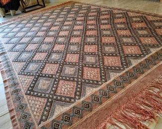 Diamond Salmon, Grey, Black 7 X 5' Rug